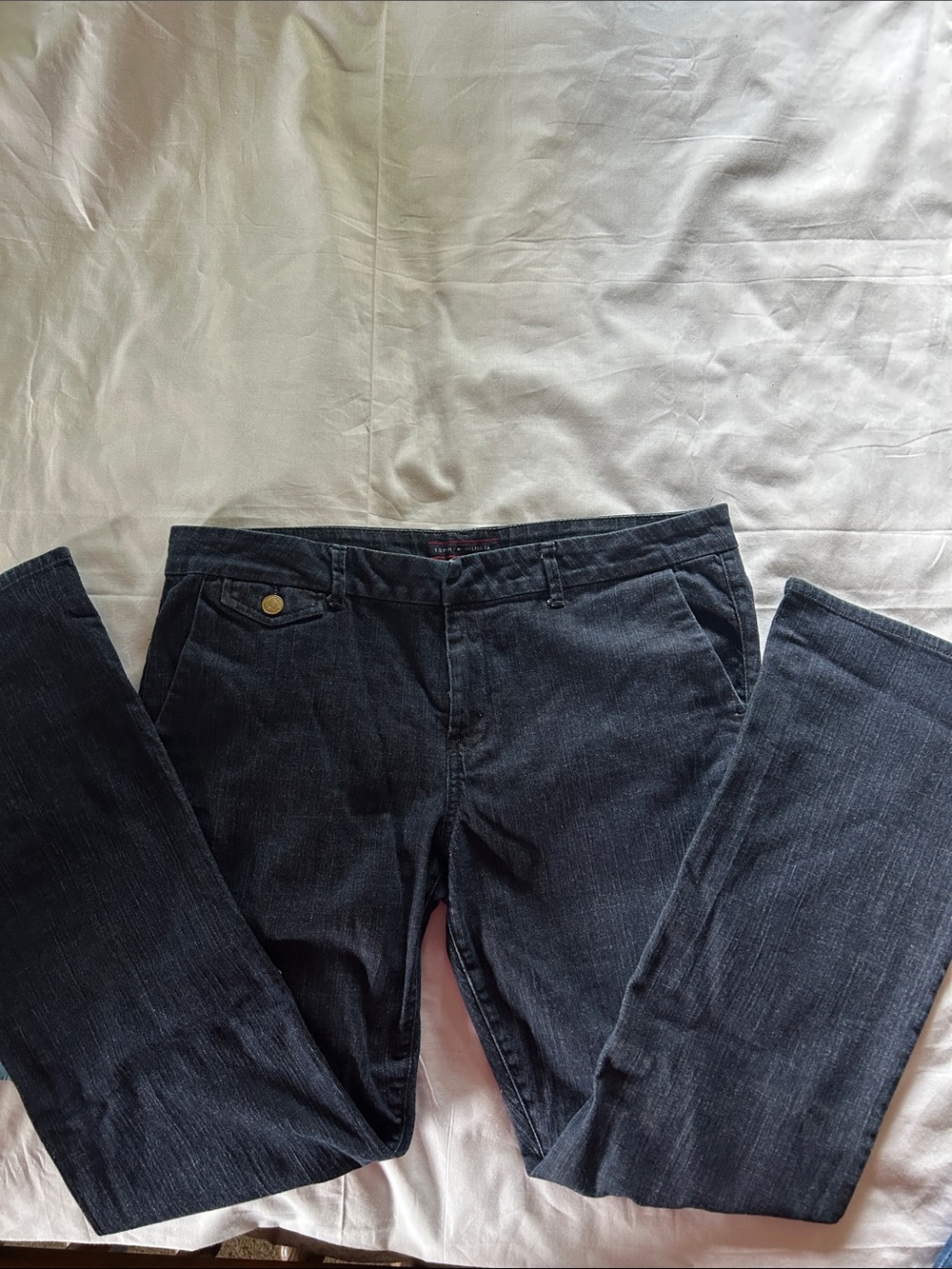 Tommy Hilfiger Dark Denim Straight Leg Women's Jeans